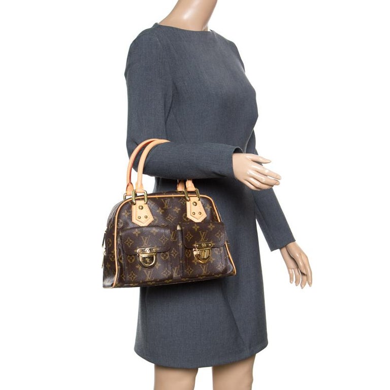 Louis Vuitton Monogram Canvas and Leather Manhattan PM Bag at 1stdibs