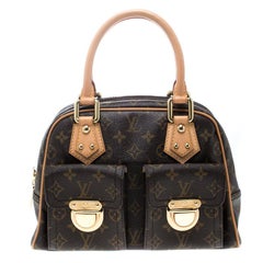 Louis Vuitton Monogram Canvas and Leather Manhattan PM Bag