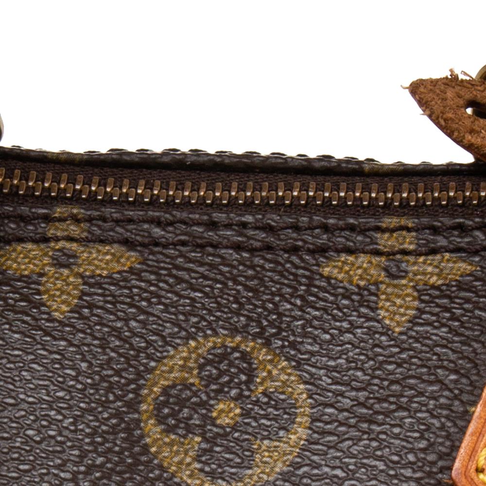 Louis Vuitton Monogram Canvas and Leather Mini HL Speedy Bag In Good Condition In Dubai, Al Qouz 2