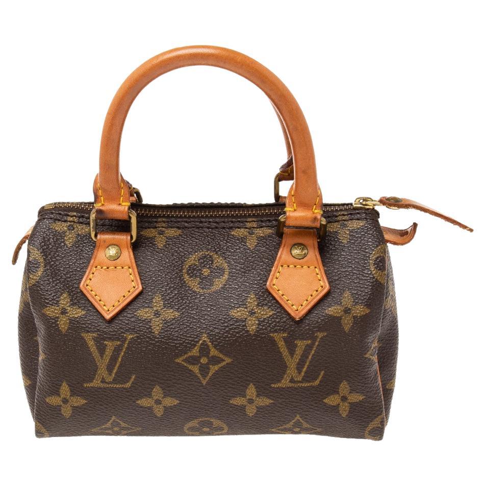 Louis Vuitton Monogram Canvas and Leather Mini HL Speedy Bag