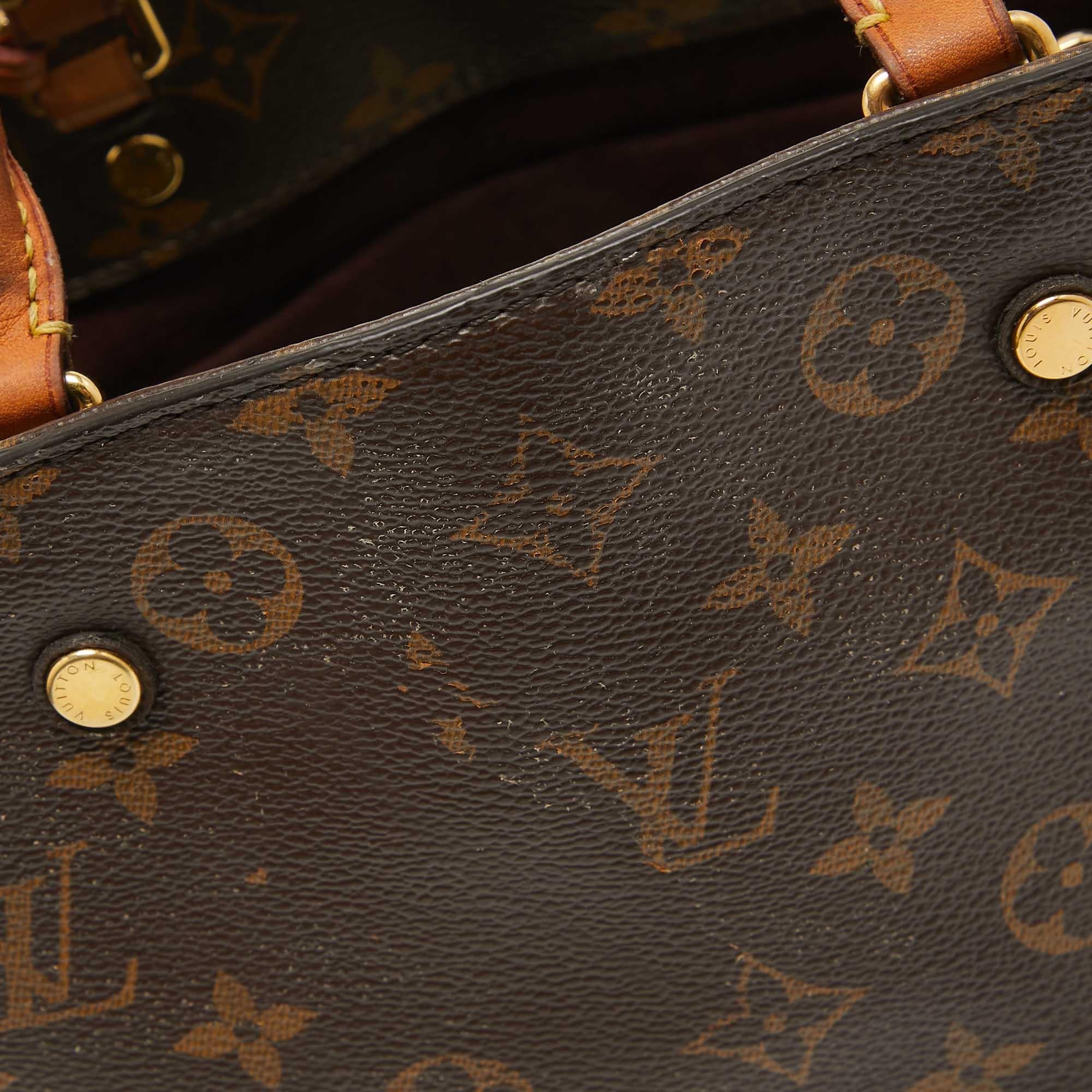 Louis Vuitton Monogram Canvas and Leather Montaigne BB Bag 4
