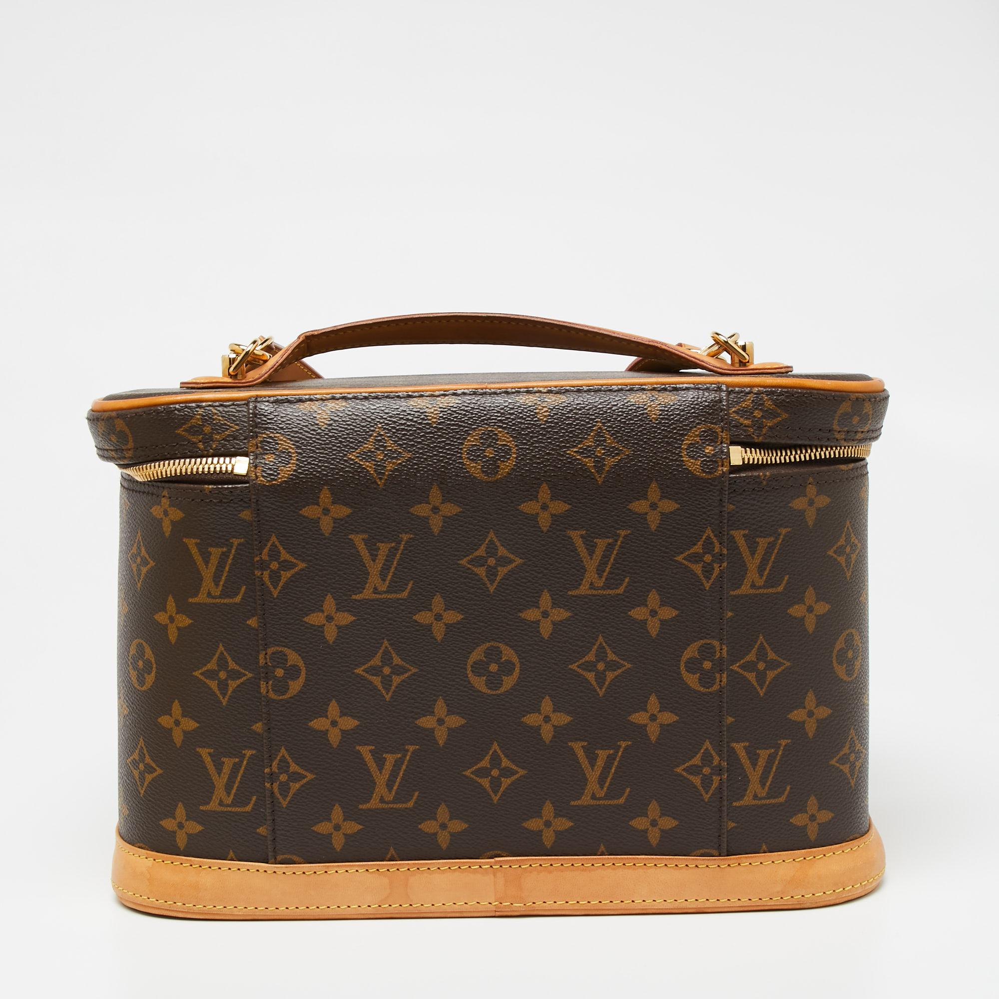 Louis Vuitton Monogram Canvas and Leather Nice Vanity Bag at 1stDibs