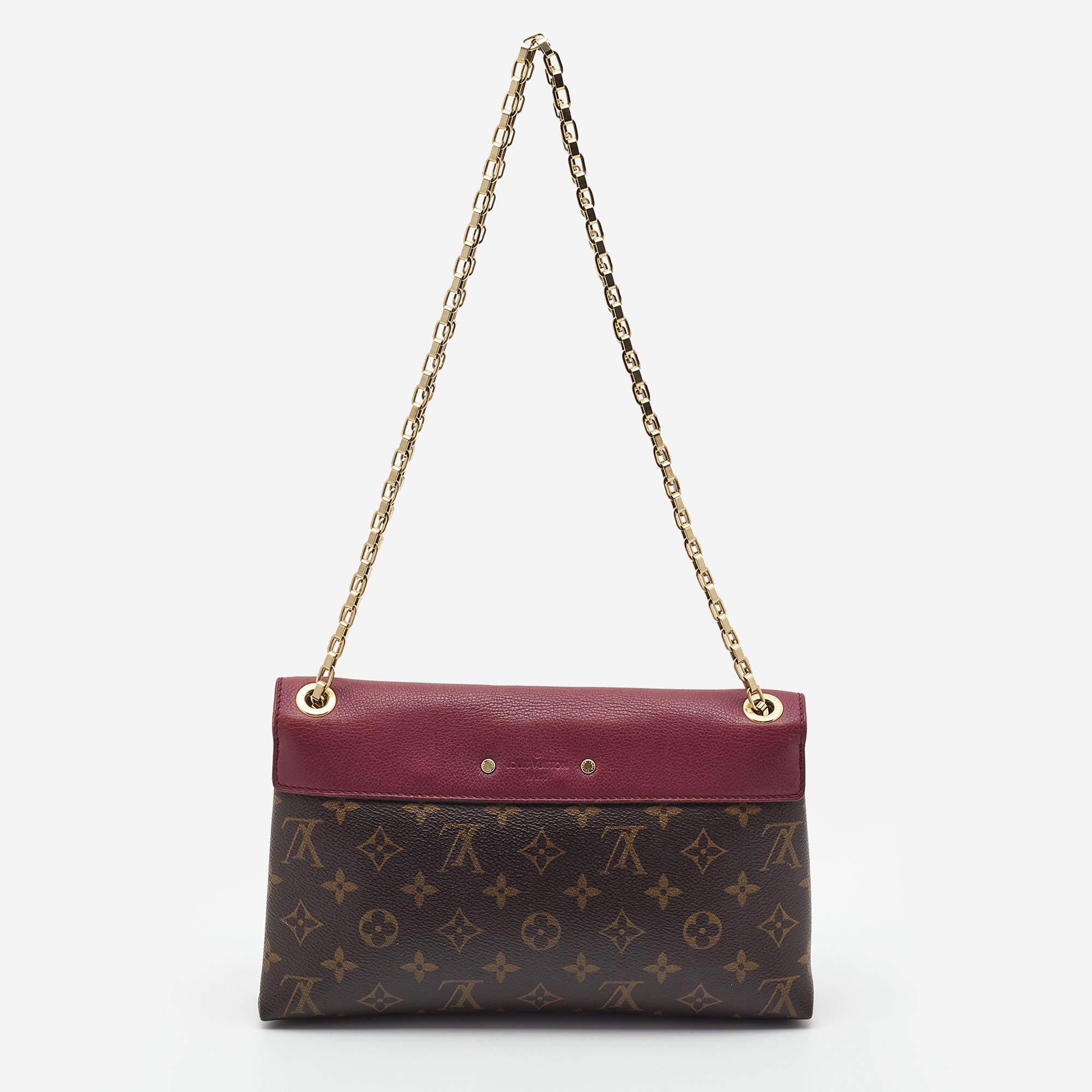 Indulge in luxury with this LV Pallas bag. Meticulously crafted from premium materials, it combines exquisite design, impeccable craftsmanship, and timeless elegance. Elevate your style with this fashion accessory.

