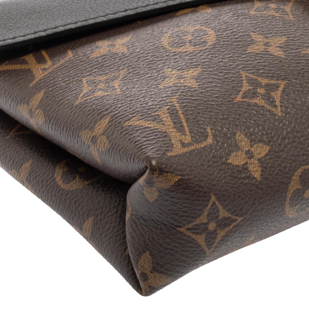 Black Louis Vuitton Monogram Canvas And Leather Pallas Chain Bag