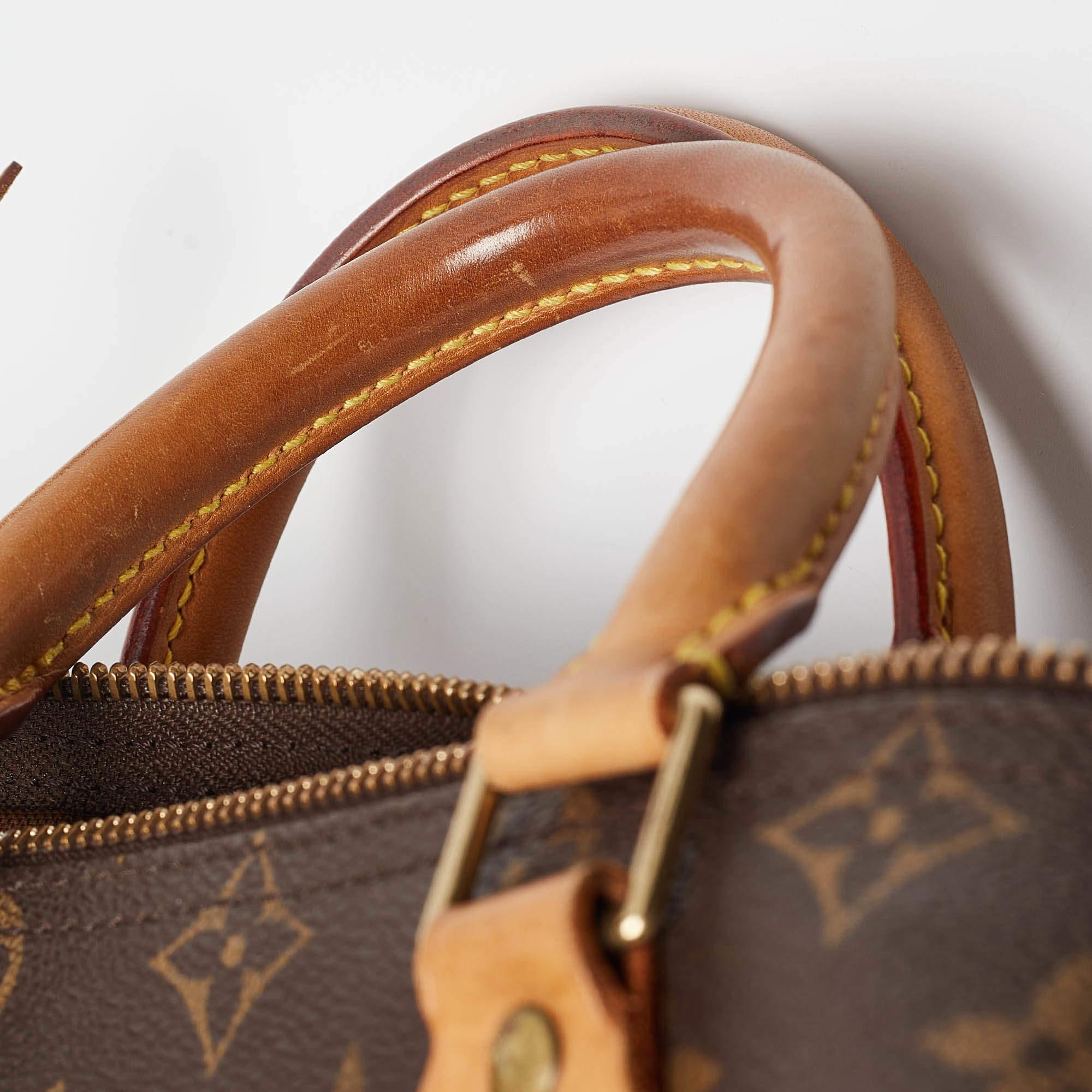 Bolso Louis Vuitton Speedy 25 de lona y piel con monograma 2