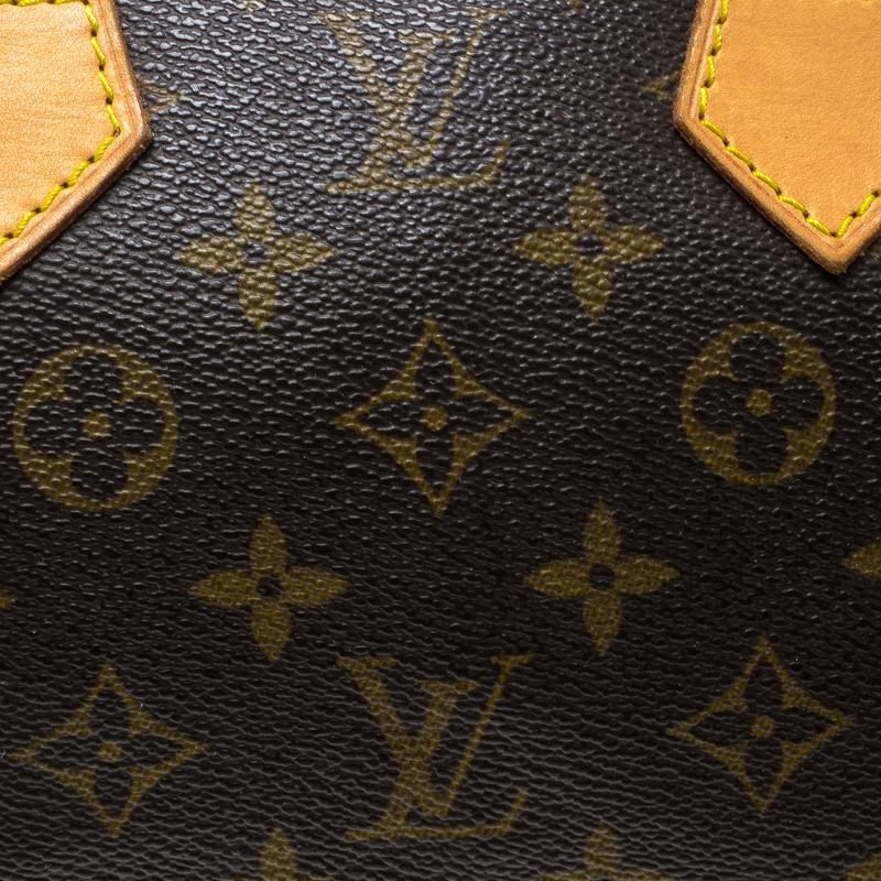 Women's Louis Vuitton Monogram Canvas and Leather Speedy 30