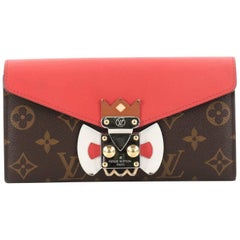 Louis Vuitton Monogram Canvas and Leather Tribal Mask Sarah Wallet
