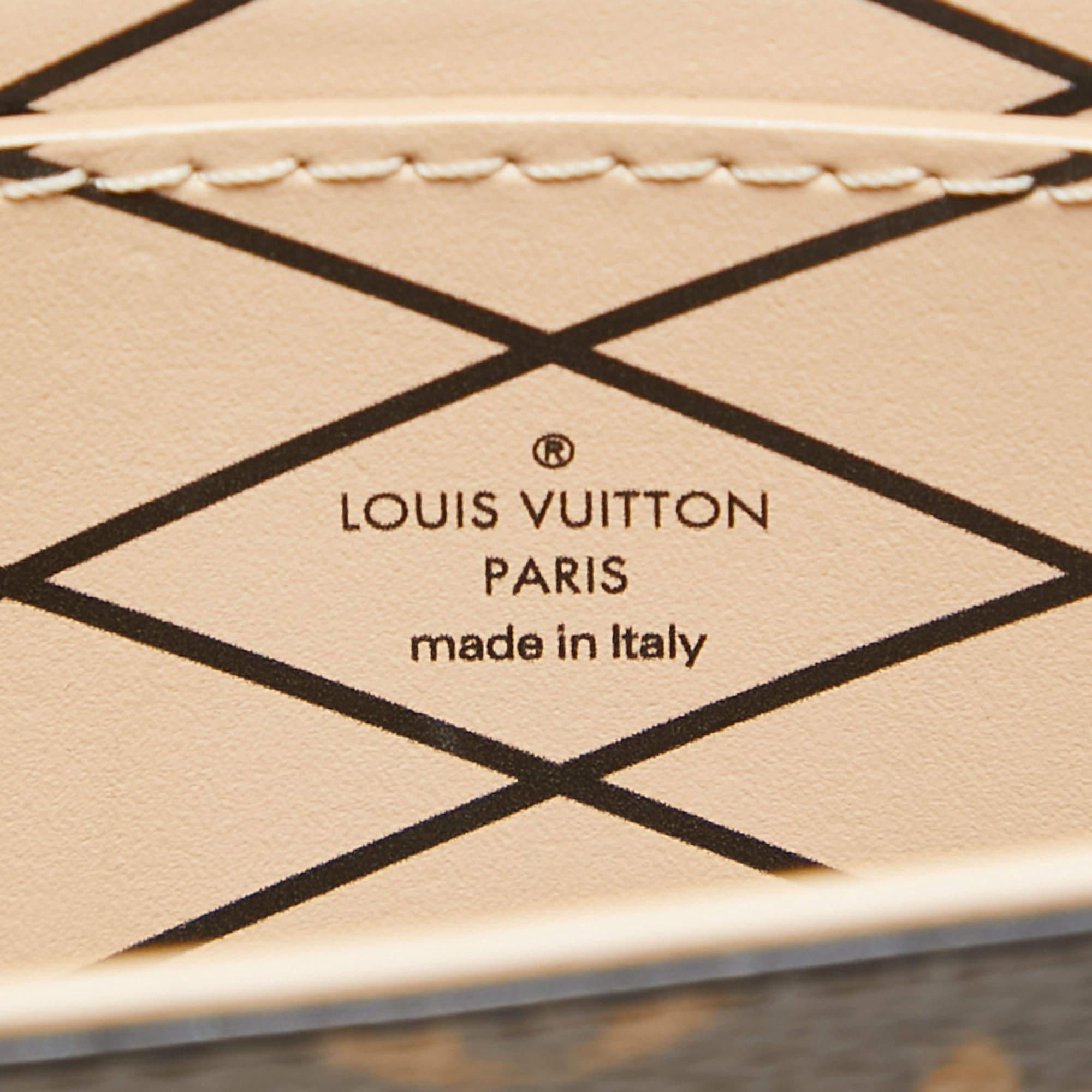Women's Louis Vuitton Monogram Canvas and Leather Vertical Trunk Pochette