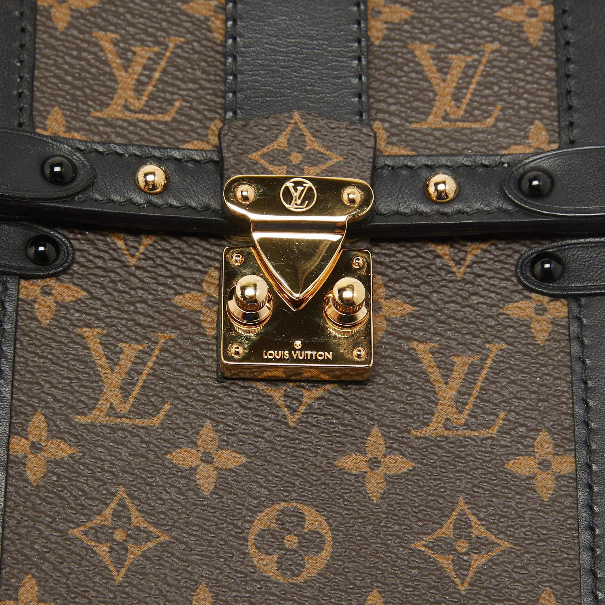 Louis Vuitton Monogram Canvas and Leather Vertical Trunk Pochette 2