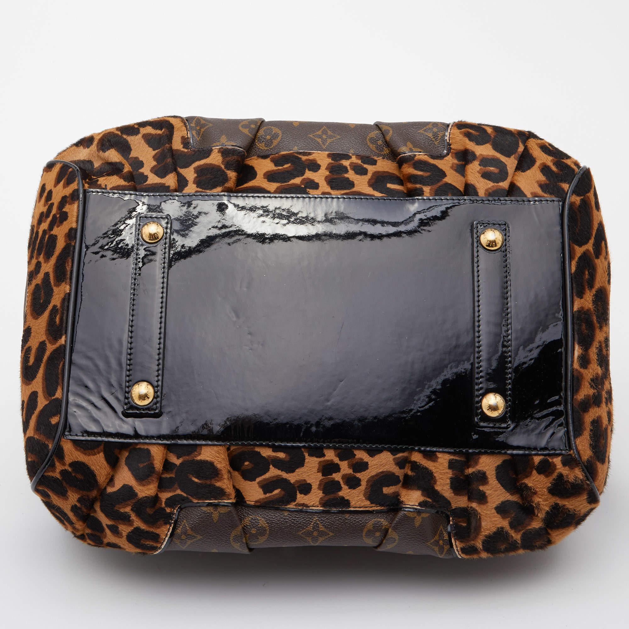 Women's Louis Vuitton Monogram Canvas and Leopard Calfhair Limited Edition Stephen Bag