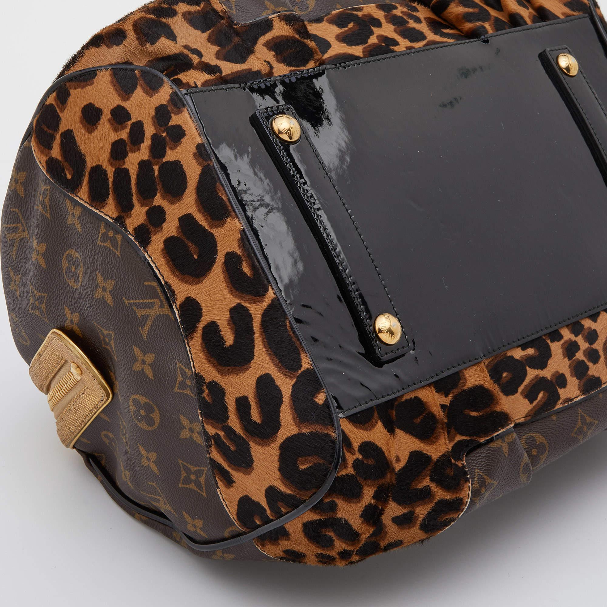 Louis Vuitton Monogram Canvas and Leopard Calfhair Limited Edition Stephen Bag 1
