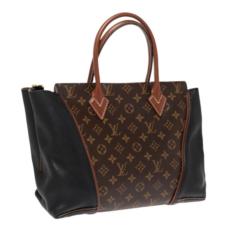 Louis Vuitton Monogram Canvas and Orfevre Leather W PM Bag For Sale 6