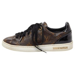 Louis Vuitton Monogram Canvas and Patent Leather Frontrow Sneakers Size 36