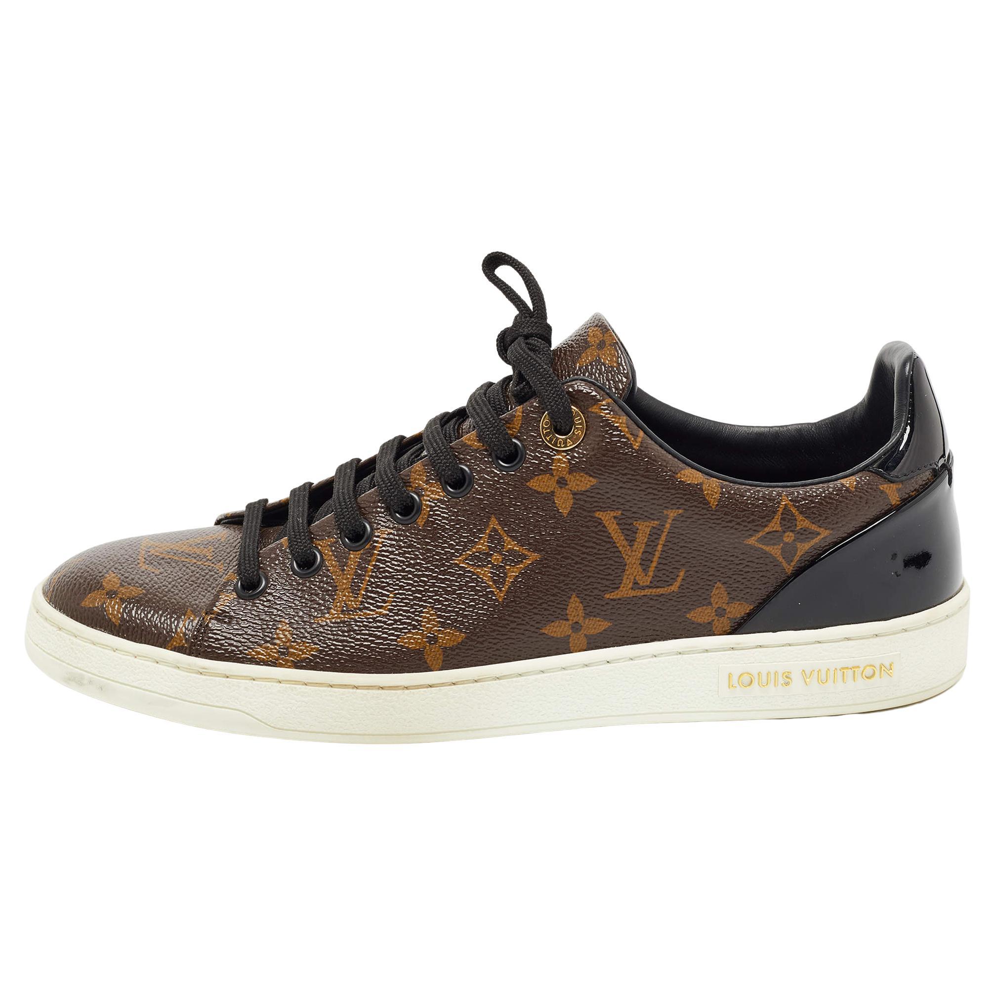 Louis Vuitton Monogram Canvas and Patent Leather Frontrow Sneakers