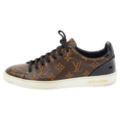 Louis Vuitton Monogram Canvas and Patent Leather Frontrow Sneakers Size 38.5