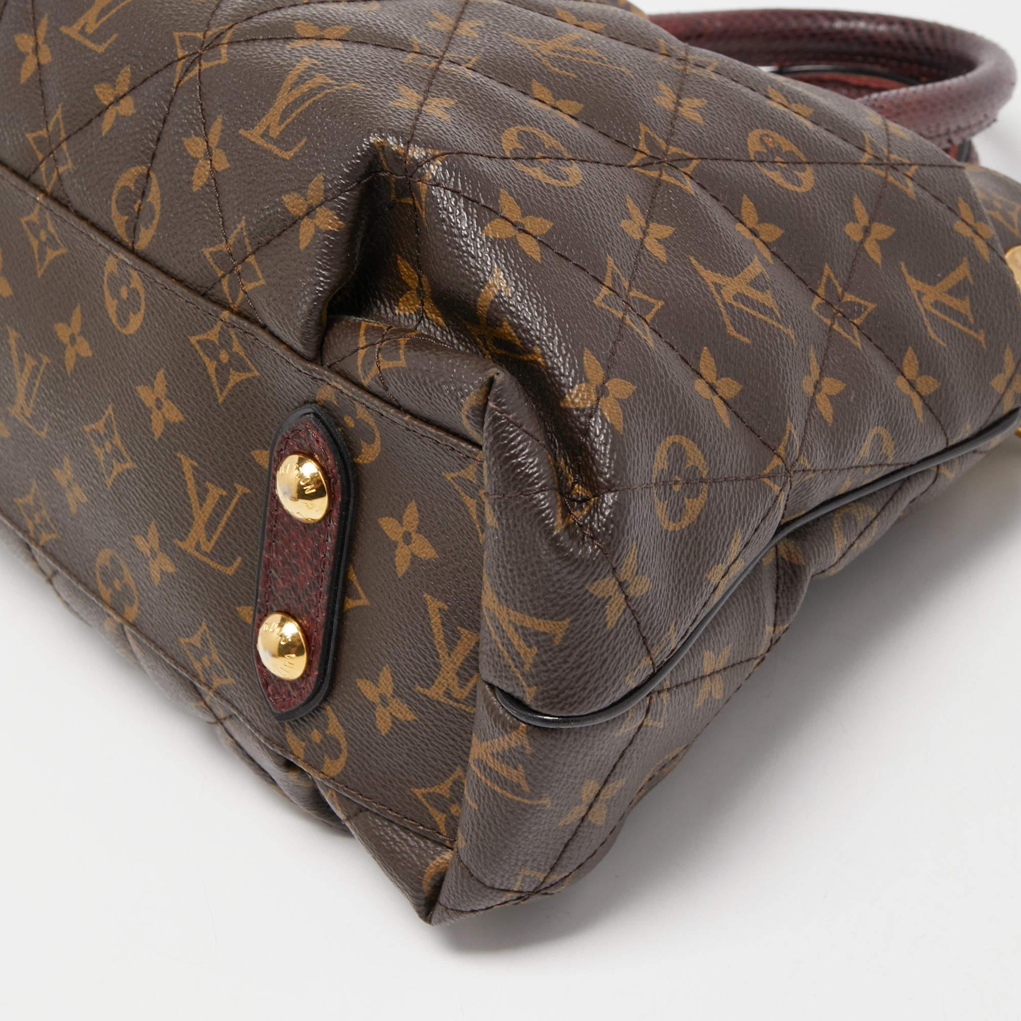 Louis Vuitton Monogram Canvas and Python Limited Edition Etoile Exotique MM Bag For Sale 6