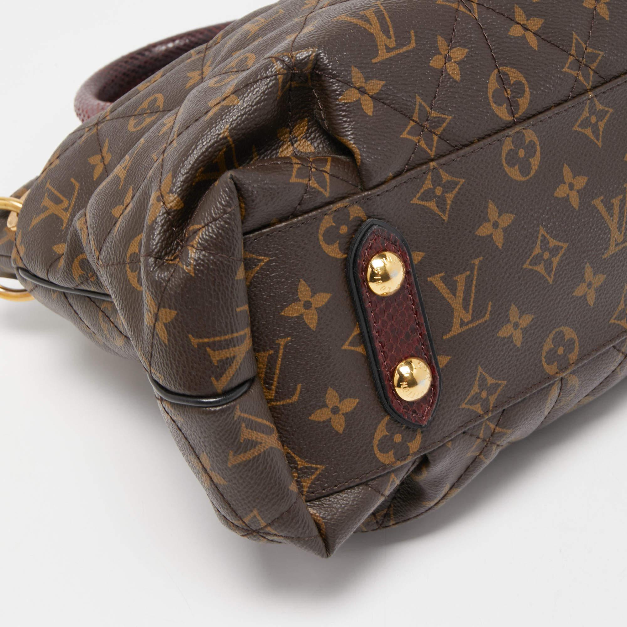 Louis Vuitton Monogram Canvas and Python Limited Edition Etoile Exotique MM Bag For Sale 7