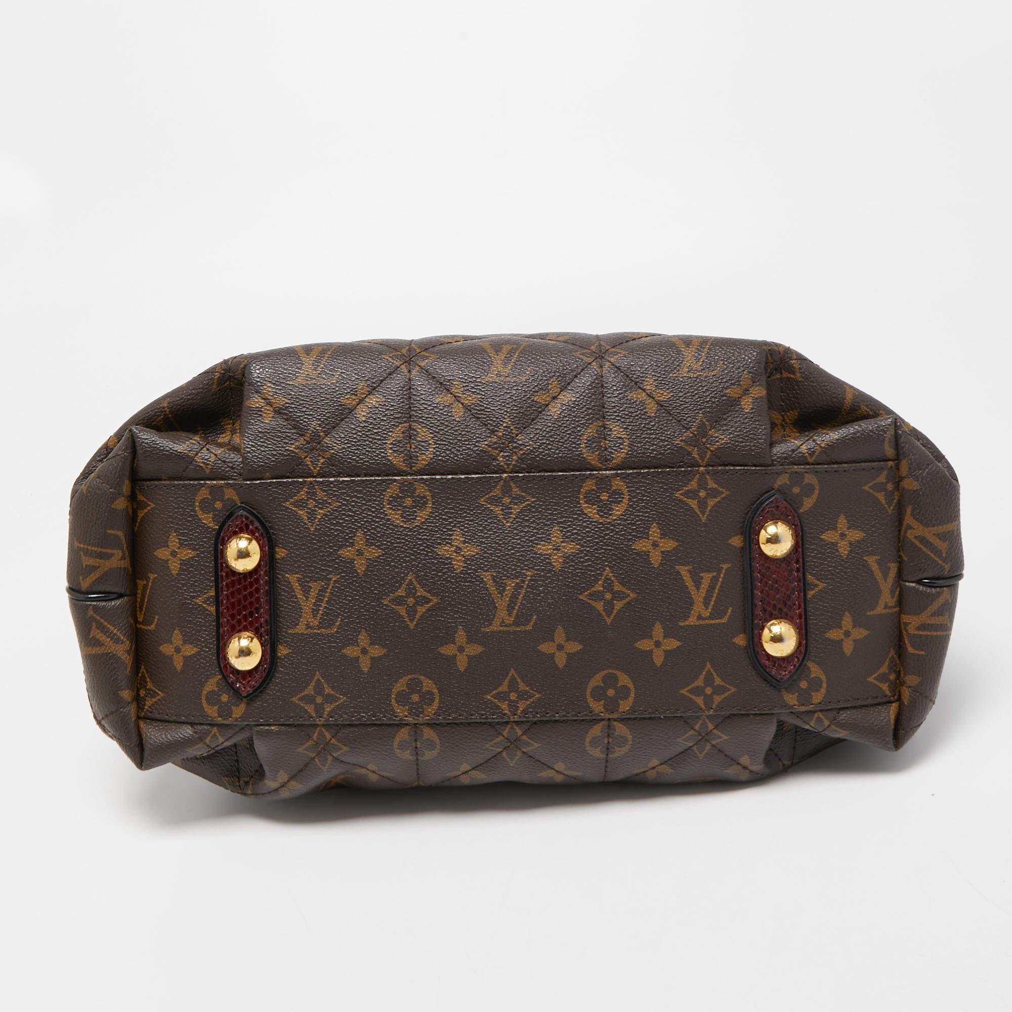Louis Vuitton Monogram Canvas and Python Limited Edition Etoile Exotique MM Bag For Sale 8