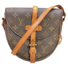 Louis Vuitton Monogram Canvas and Vachetta Leather Chantilly Crossbody Bag