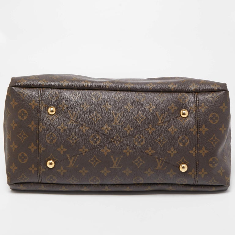 Louis Vuitton Bond Street Handbag Damier with Leather MM at 1stDibs