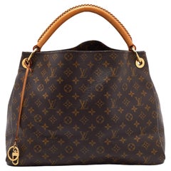 Louis Vuitton Monogrammierte Artsy MM-Tasche aus Segeltuch