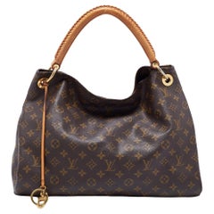 Louis Vuitton Monogrammierte Artsy MM-Tasche aus Segeltuch