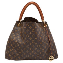 Louis Vuitton Monogrammierte Artsy MM-Tasche aus Segeltuch