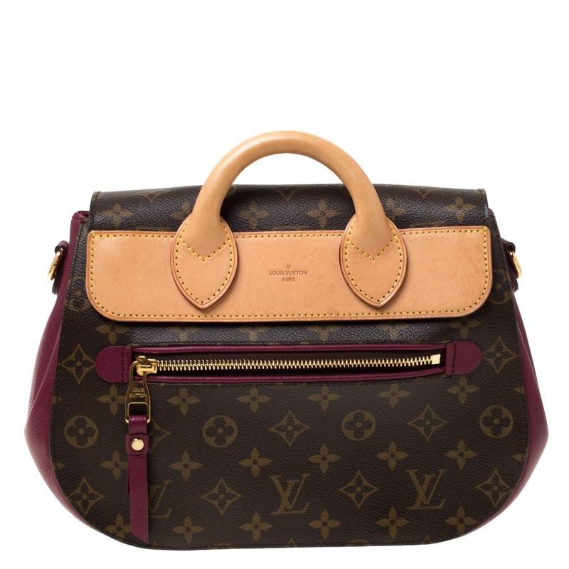 A perfect pick for endless style and fashion-filled sprees is this Eden. This Louis Vuitton creation has been beautifully crafted from Monogram canvas and leather and styled with a flap that has a push lock. The insides are lined with Alcantara and