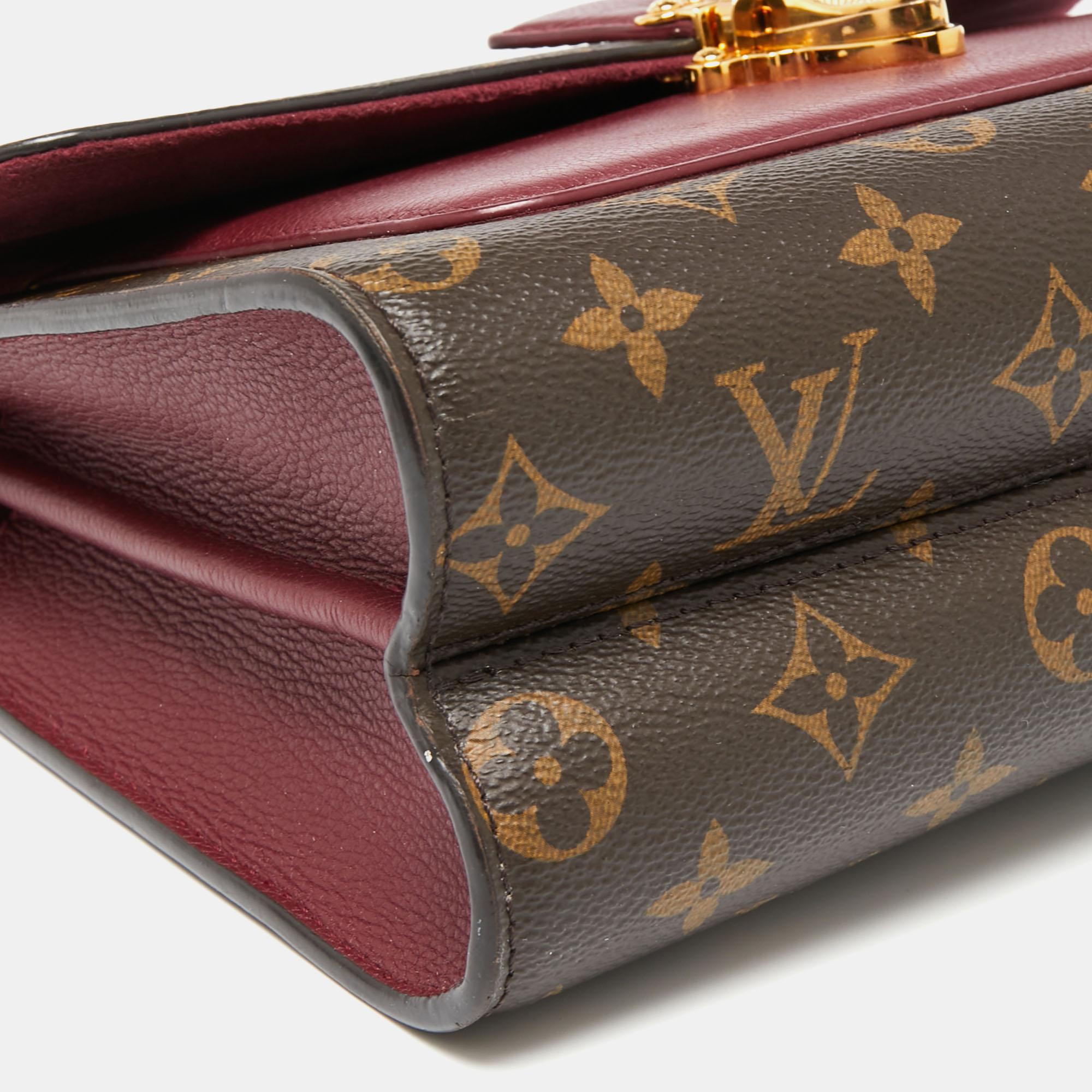 Louis Vuitton Monogram Canvas Aurore Leather Victoire Chain Bag 5