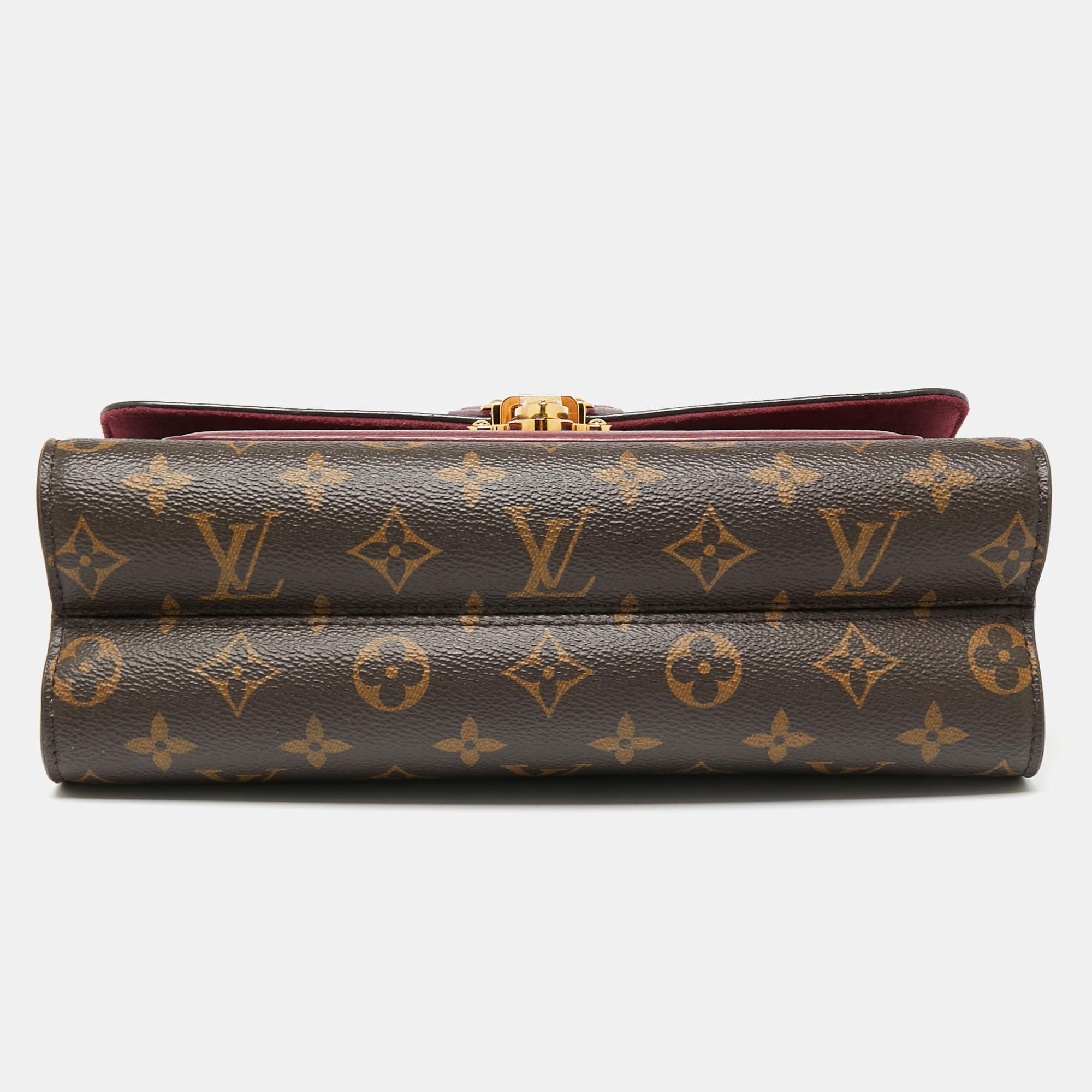 Louis Vuitton Monogram Canvas Aurore Leather Victoire Chain Bag In Good Condition In Dubai, Al Qouz 2