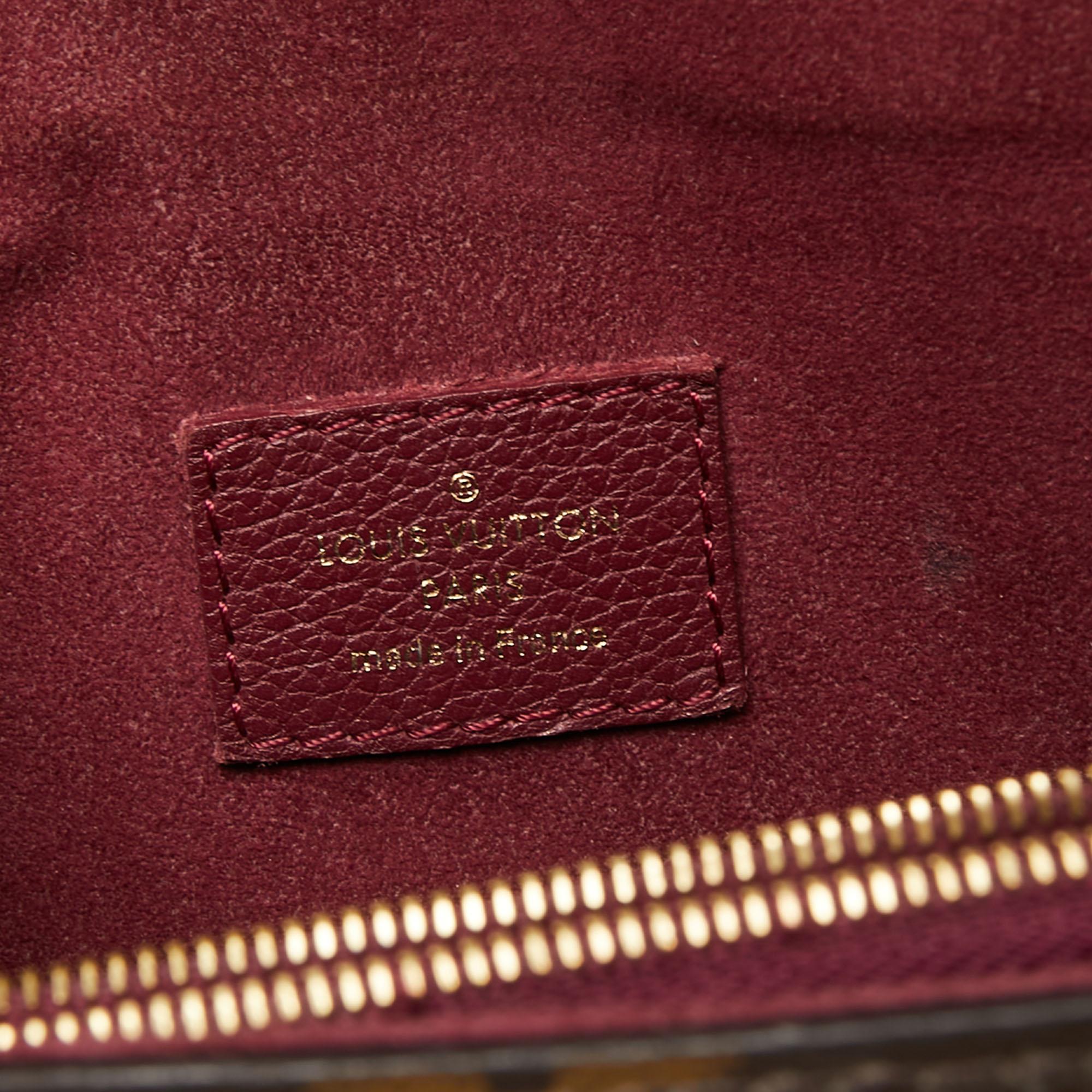 Brown Louis Vuitton Monogram Canvas Aurore Leather Victoire Chain Bag