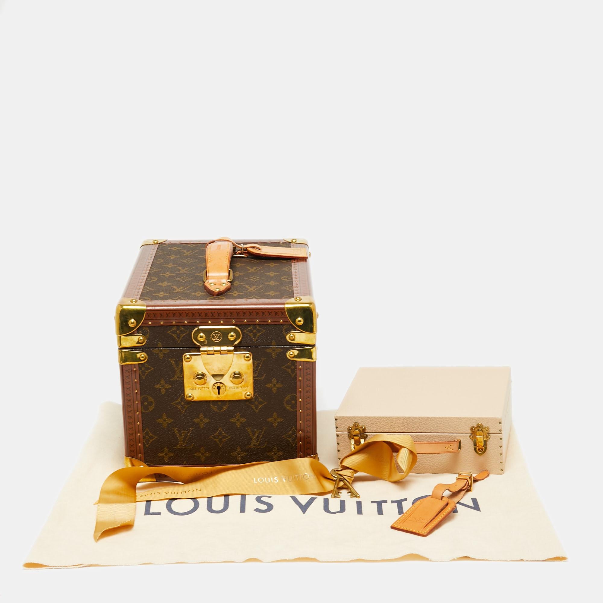 Brown Louis Vuitton Monogram Canvas Beauty Case Trunk