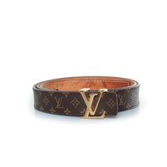 Louis Vuitton, Monogram canvas belt with LV buckle