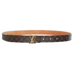 Louis Vuitton, Monogram canvas belt with LV buckle