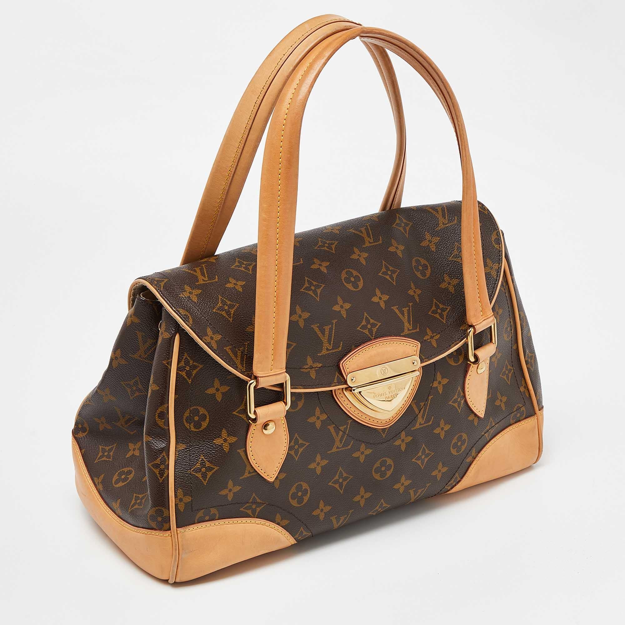 Brown Louis Vuitton Monogram Canvas Beverly GM Bag