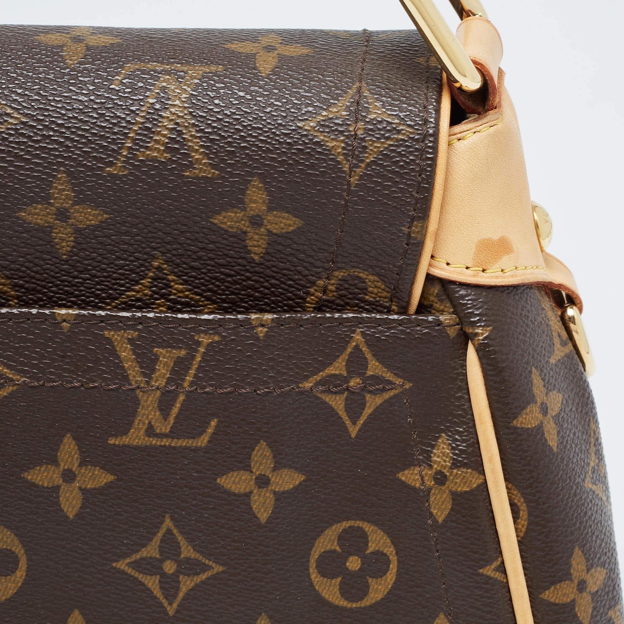 Louis Vuitton Monogramm Segeltuch Beverly MM Tasche im Angebot 6
