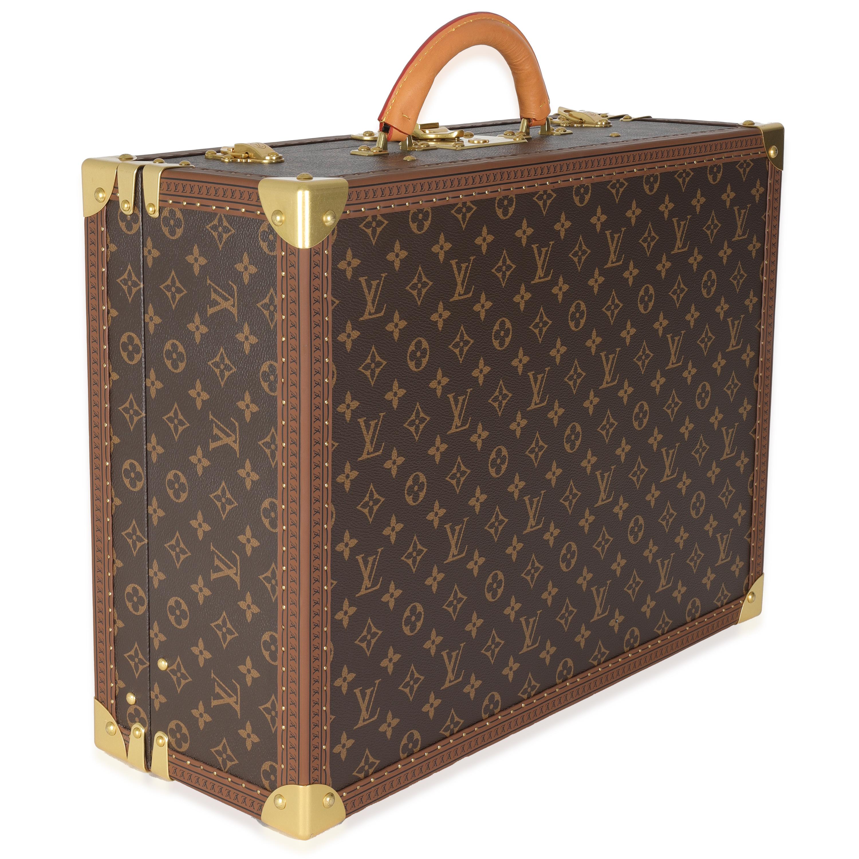 Brown Louis Vuitton Monogram Canvas Bisten 55 For Sale