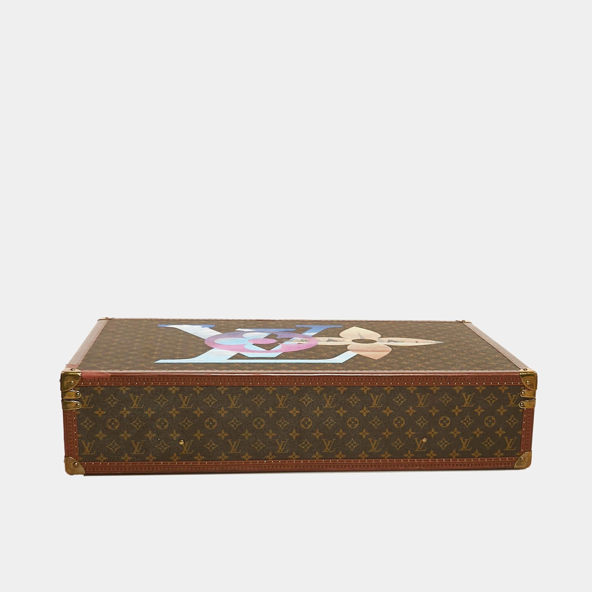 Louis Vuitton Monogram Canvas Bisten 80 Suitcase For Sale 2