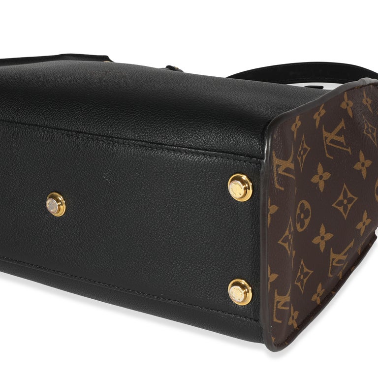 Louis Vuitton Black And Monogram On My Side PM Gold Hardware