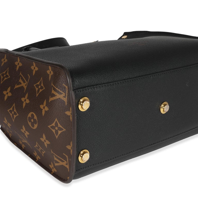 Louis Vuitton Monogram Canvas and Black Calfskin On My Side PM