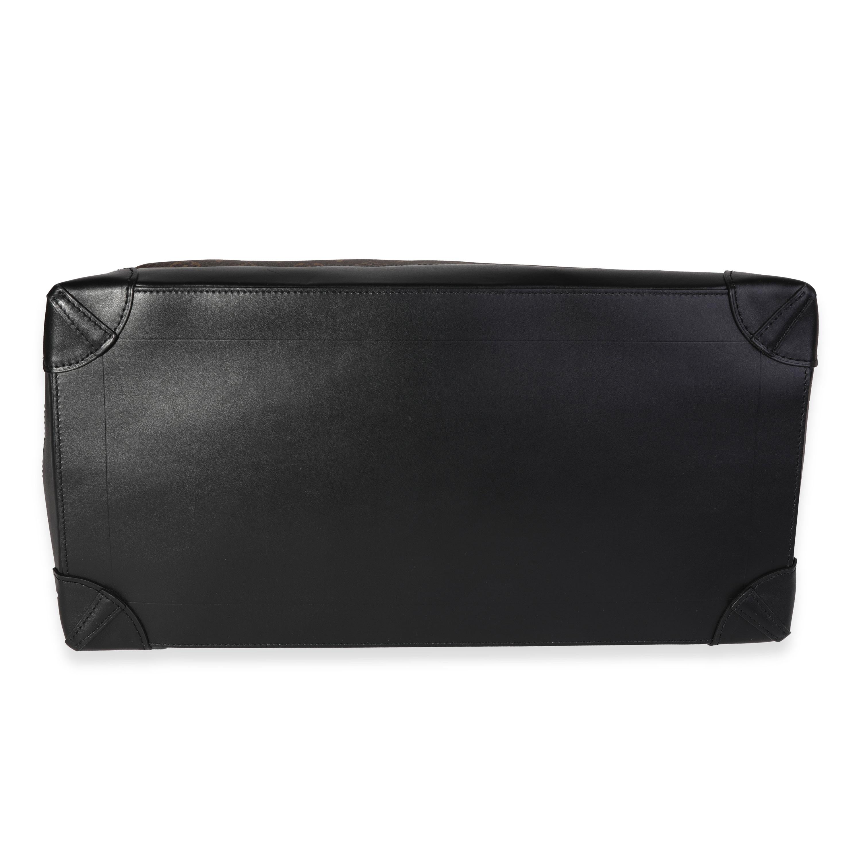 Louis Vuitton Monogram Canvas & Black Leather Solar Ray Steamer Bag 2