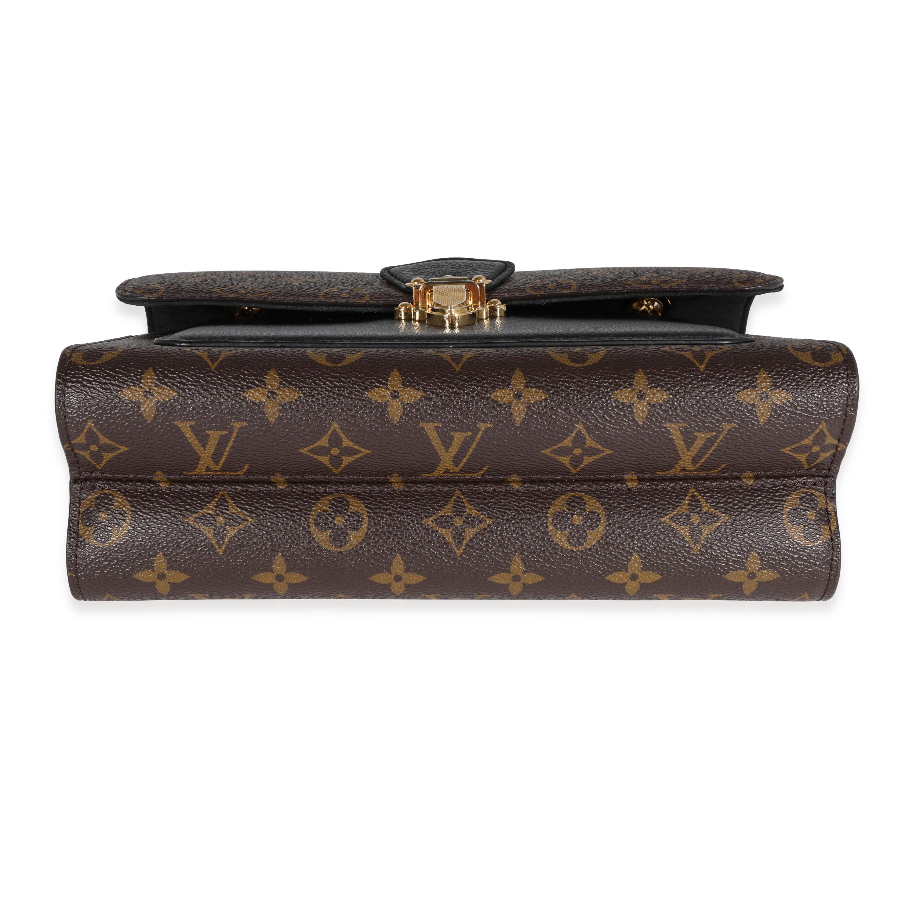 Louis Vuitton Monogram Canvas & Black Leather Victoire Bag 2