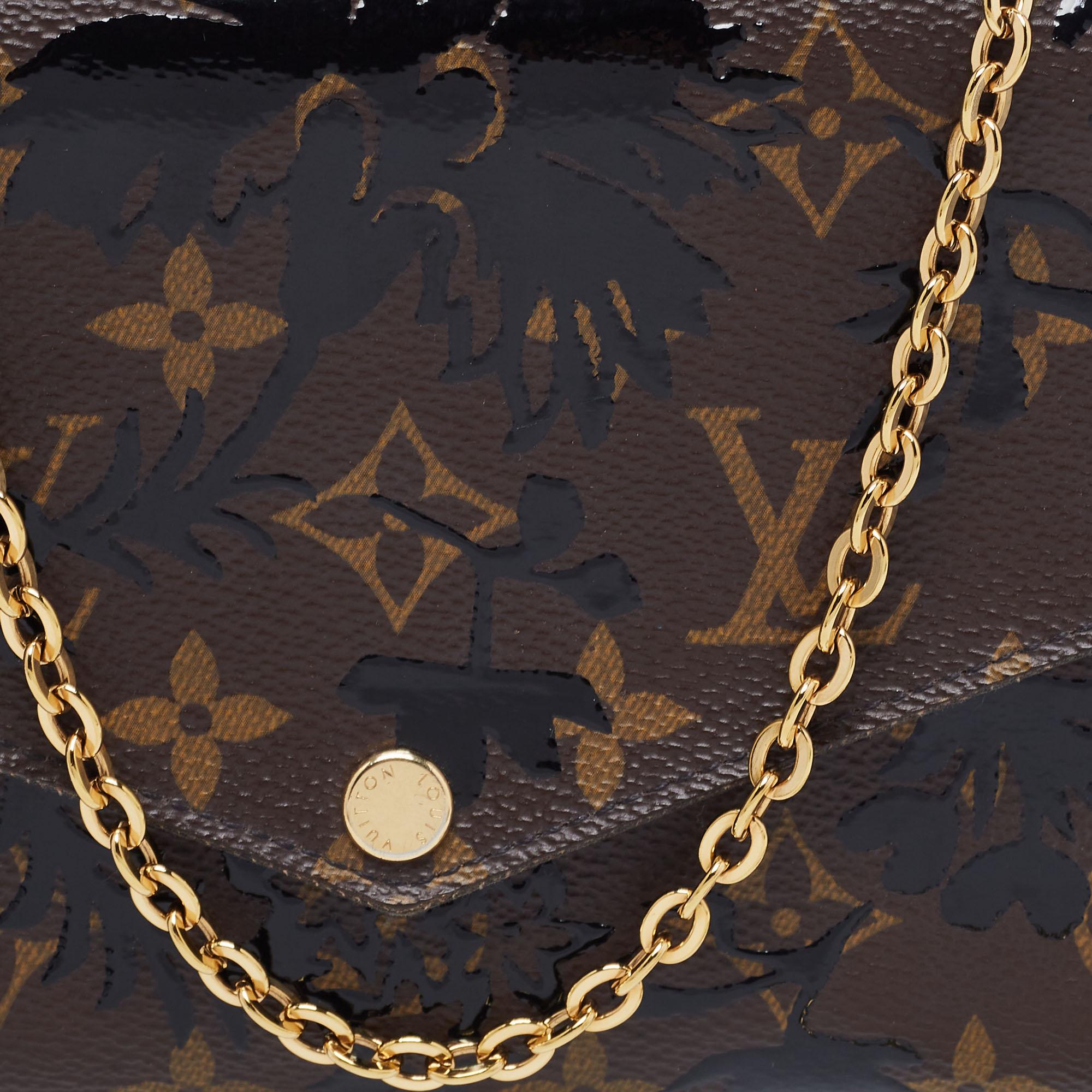Louis Vuitton Monogram Canvas Blossom Pochette Felicie Clutch Bag 1