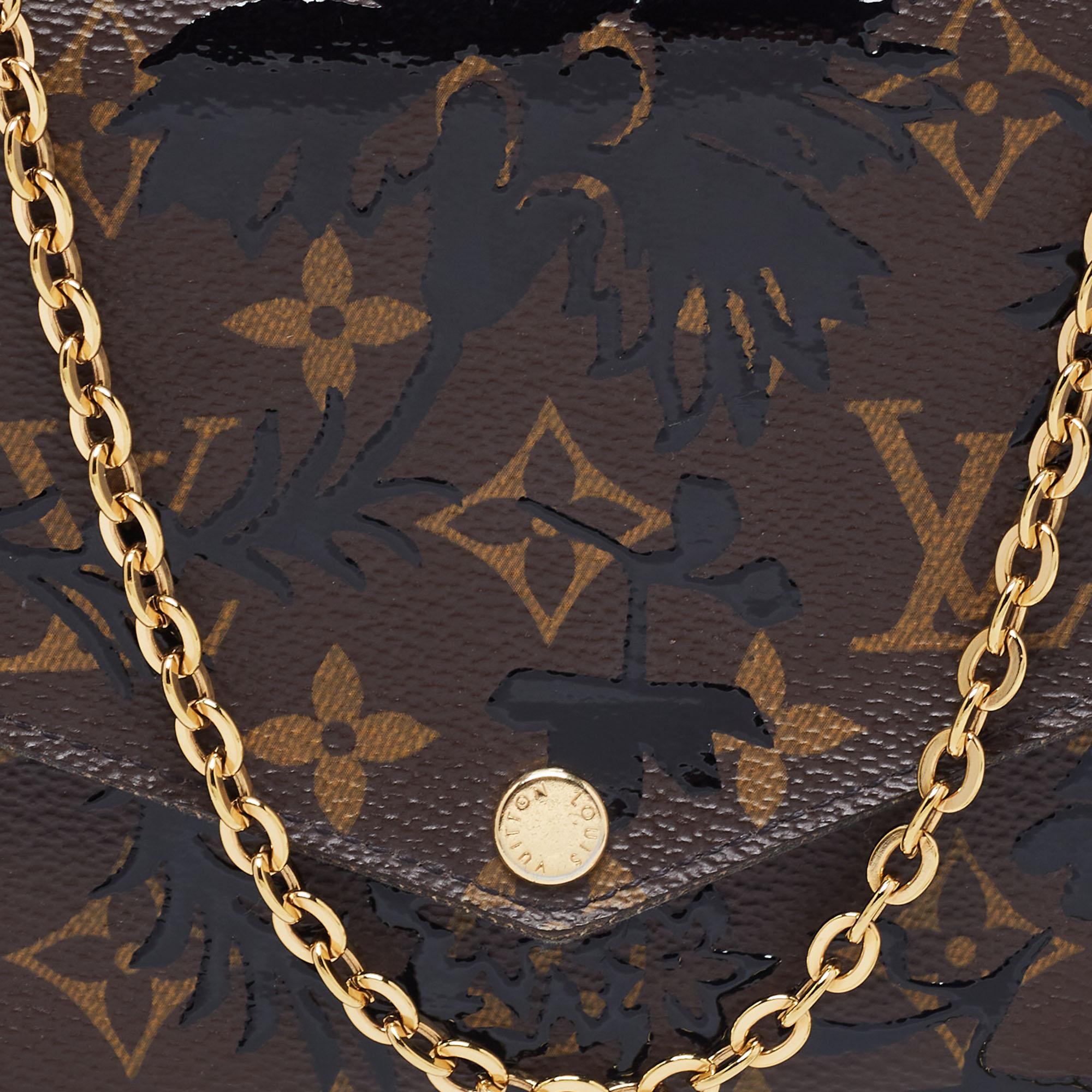 Louis Vuitton Monogram Canvas Blossom Pochette Felicie Clutch Bag 3