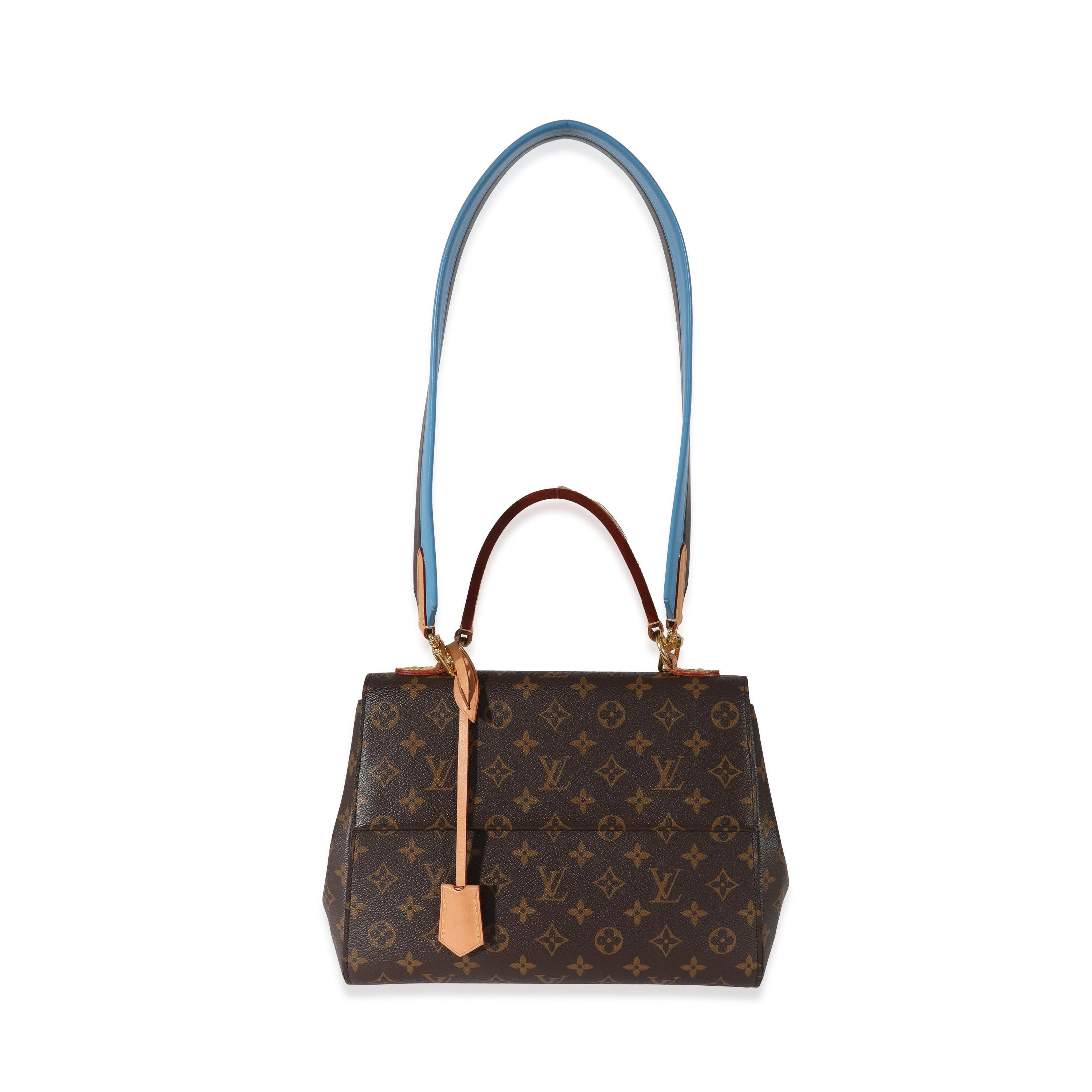 Listing Title: Louis Vuitton Monogram Canvas Blue Glacial Cluny MM
SKU: 130127

MSRP: 2570.00 USD
Condition: Pre-owned 
Handbag Condition: Very Good
Condition Comments: Item is in very good condition with minor signs of wear. Heavy patina at