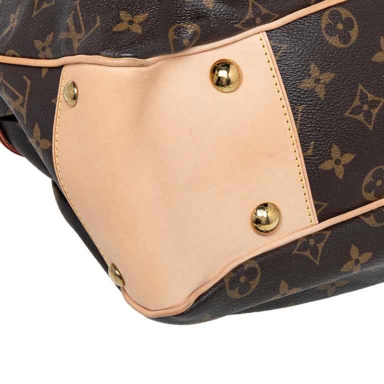 Louis+Vuitton+Boetie+Shoulder+Bag+MM+Brown+Canvas for sale online