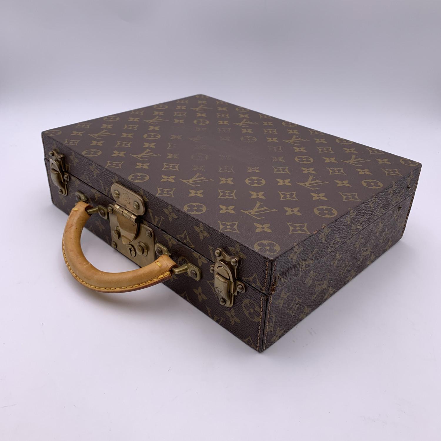 Black Louis Vuitton Monogram Canvas Boite Bijoux Jewelry Case Travel