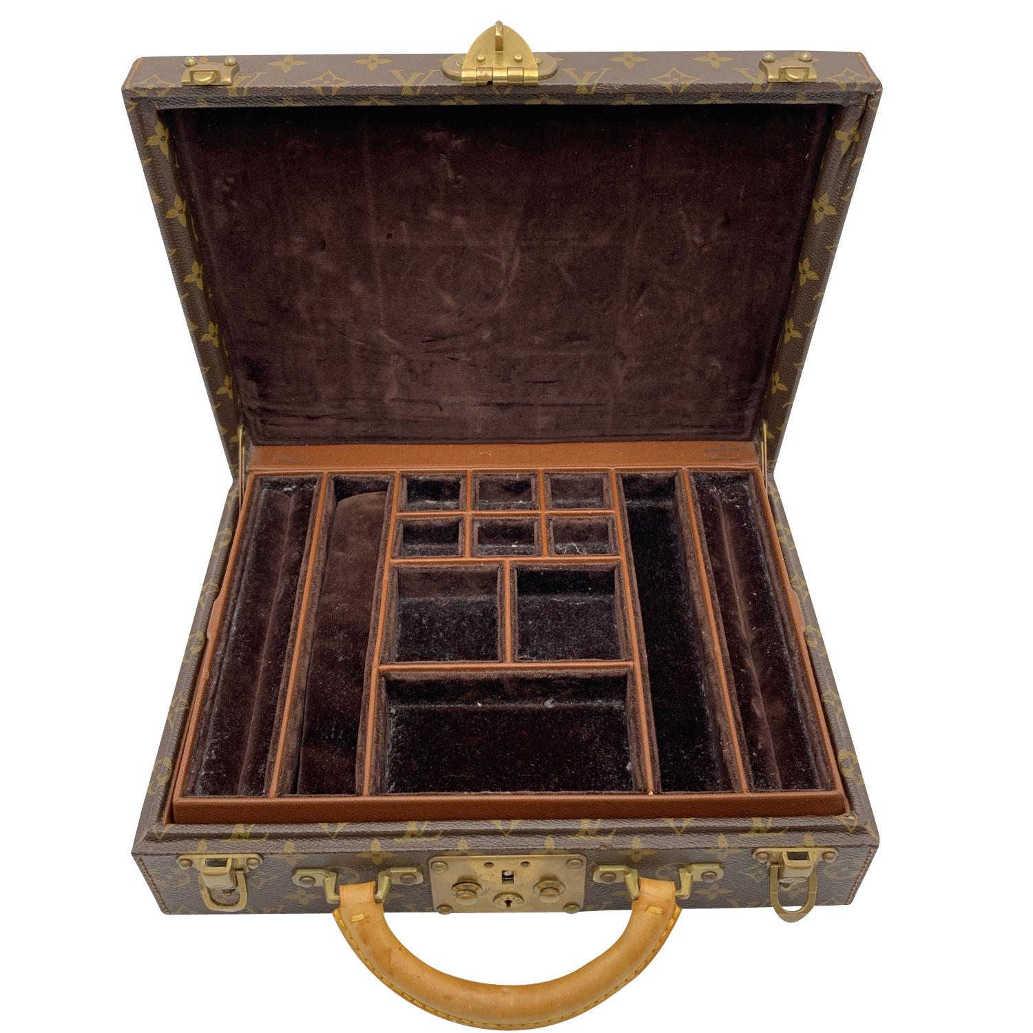 Women's or Men's Louis Vuitton Monogram Canvas Boite Bijoux Jewelry Case Travel