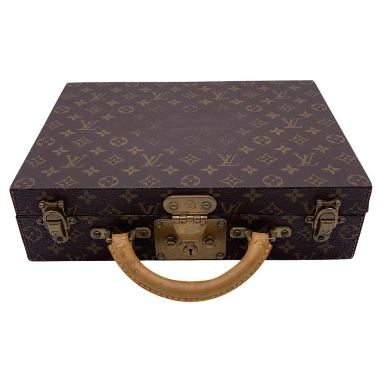 Louis Vuitton Altona Briefcase in brown checkerboard canvas and brown  leather For Sale at 1stDibs