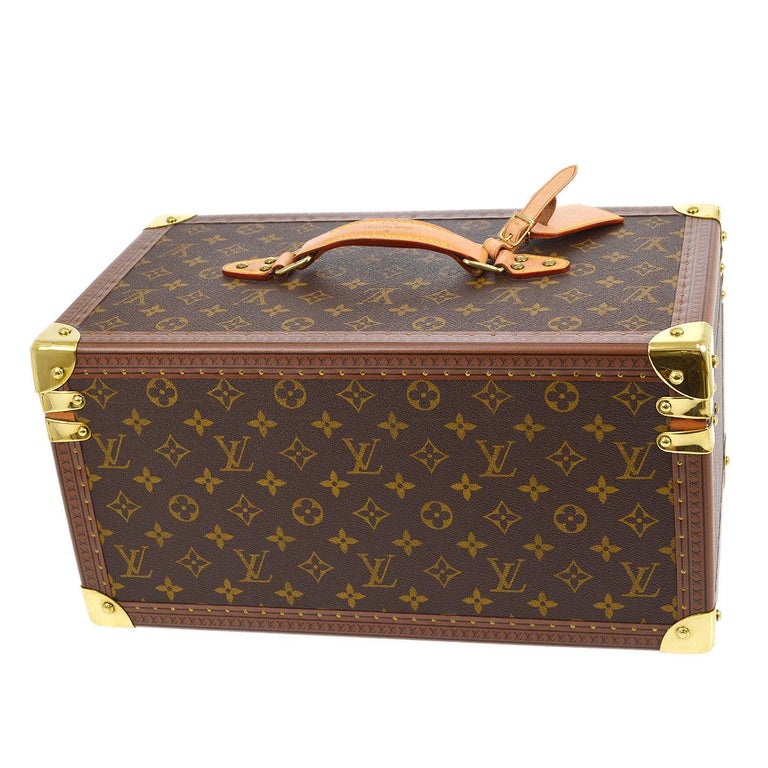 Louis Vuitton NEW Limited Ed. Monogram Plexi Leather Vanity Jewelry Trinket  Box at 1stDibs